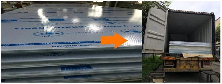 2.1x5.8m Folha de policarbonato com retardador de chama UL94 V-0 9