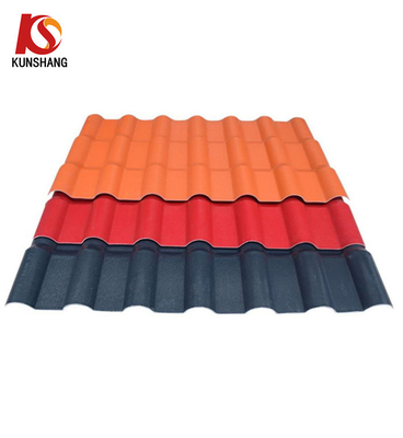 Teto em PVC de resina sintética espanhola/peças de telhado/tejas
