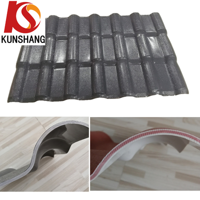 2.5mm PVC espanhol corrugado à prova de fogo telhados/peças de telhado/tejadas/folhas de hoja