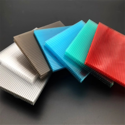 Folhas ocas de policarbonato protegido UV flexíveis