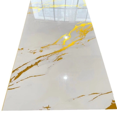 Painéis de parede de mármore de PVC para decorações interiores
