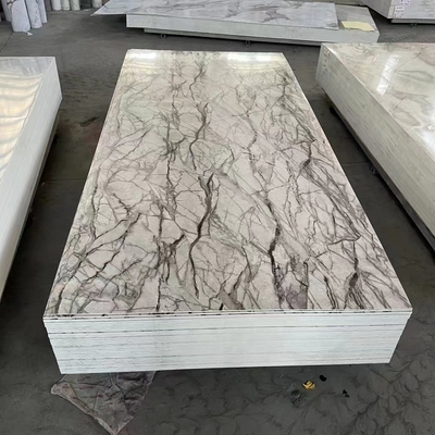 Painéis de parede de mármore de PVC para decorações interiores