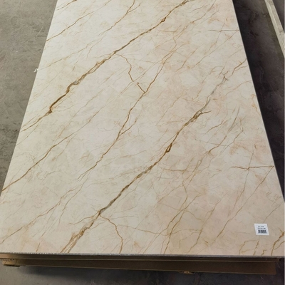 Painéis de parede de PVC à prova de fogo Decorações para painéis de parede UV de apartamentos de luxo
