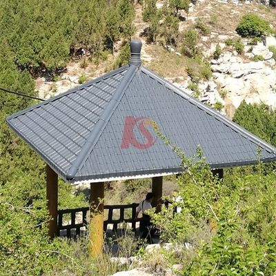 ASA personalizado Teto sintético de PVC Folha de telhado de resina durável