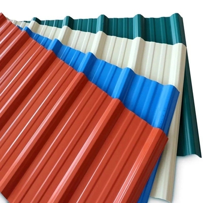 Chapas de telhado de UPVC de alta resistência vermelho de tijolo com revestimento ASA colorido e OEM Sim