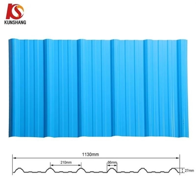 Fácil de instalar PVC Corrugated Roof Tile Plástico Telha Trapezoidal UPVC Roofing Sheet para Industrial Plain e Durável