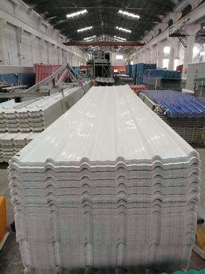 4 camadas ASA revestimento PVC Trapezoidal chapas de telhado ASA Branco superfície UPVC chapa de telhado com espessura de 1,5-3,0 mm