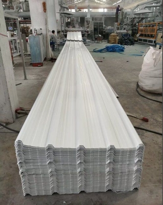 4 camadas ASA revestimento PVC Trapezoidal chapas de telhado ASA Branco superfície UPVC chapa de telhado com espessura de 1,5-3,0 mm