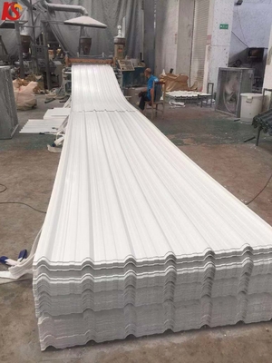 4 camadas ASA revestimento PVC Trapezoidal chapas de telhado ASA Branco superfície UPVC chapa de telhado com espessura de 1,5-3,0 mm