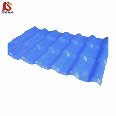 Fornecer PVC ASA Resina Roofing corrugado folha com comprimento personalizado e forma de bambu