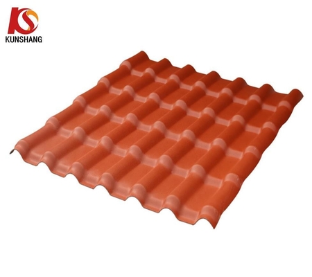 Fornecer PVC ASA Resina Roofing corrugado folha com comprimento personalizado e forma de bambu