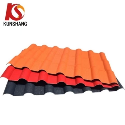Largura personalizada de telhado de telhado espanhol de PVC com ASA durável e pacote OEM Tamanho 35.00cm * 30.00cm * 15.00cm