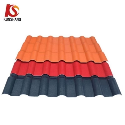 ASA PVC Composite Spanish Roofing Sheet Resistência ao calor -40 70 Celsius Perfeito para projetos de construção de villas