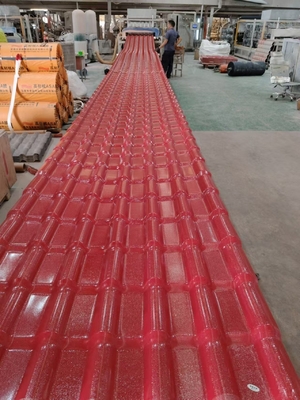 Telhas de telhado de resina sintética espanhola com revestimento ASA personalizado e 4500-6000m2 por contêiner Quantidade de carregamento de PVC Tejas