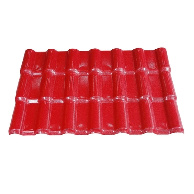 2.000kg Embalagem Peso Bruto 880mm UPVC Teja Espanola Espaço Folha de telhado de cor revestida PVC telhado de resina sintética
