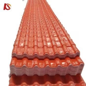 Telha de telhado colonial PVC Tejas longa vida útil1050mm ASA Telha de telhado de resina sintética espanhola com 15 anos de duração da cor