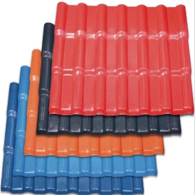 4500-6000m2 por contêiner Quantidade de carregamento ASA Material PVC chapa de telhado Roma estilo espanhol PVC telhado telhado para casa