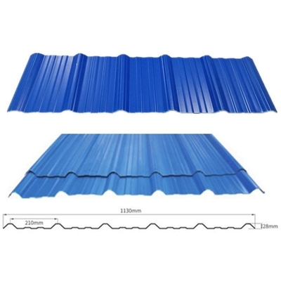 Telhas de telhado simples isolação térmica personalizada PVC UPVC telhado Lamina Techo para soluções de construção personalizadas