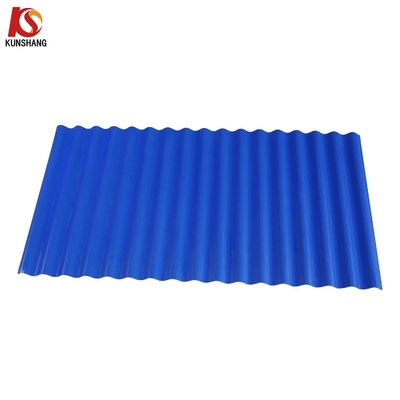 Chapa de telhado de PVC ondulado Chapa de telhado de UPVC ondulado Chapa de telhado de telhado cinza simples Materiais de construção