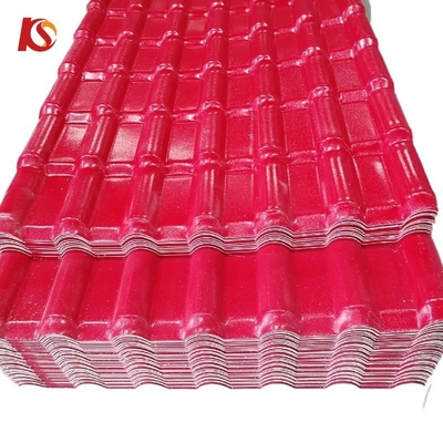 S azulejos Código H.S. 39259000 Chapas de telhado corrugadas de UPVC/PVC plástico para telhados de resina sintética espanhola