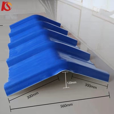 Folhas de telhado de plástico leve Isolamento térmico UPVC High Pit Tile 1070mm 35.00cm * 30.00cm * 15.00cm Tamanho do pacote