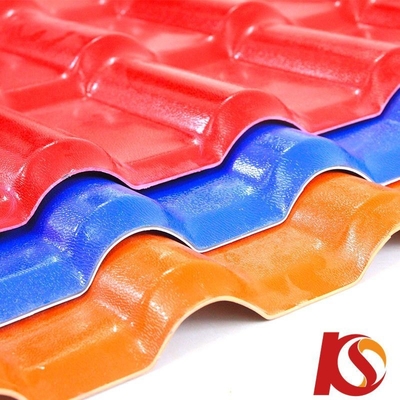 2.3-3.0MM Chapa corrugada resistente ao calor UPVC ASA Superfície Aplicação colorida ao ar livre para construção de casas