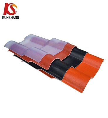 2.3-3.0MM Chapa corrugada resistente ao calor UPVC ASA Superfície Aplicação colorida ao ar livre para construção de casas