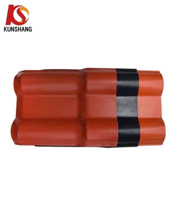 Telhas de telhado duráveis e elegantes Resina sintética Material de construção costeiro ASA Chapa de telhado espanhola Espessura 2,3-3,0 mm