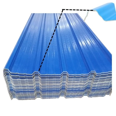 2.000kg Pacote Peso Bruto Folha de telhado corrugada de PVC/UPVC para isolamento térmico em materiais de construção Painel de plástico leve