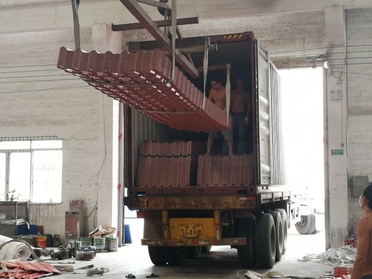 ASA PVC Material de Construção Folha de telhado Isolamento térmico telhado de telhado espanhol para as Filipinas H.S. Código 39259000 Superfície ASA