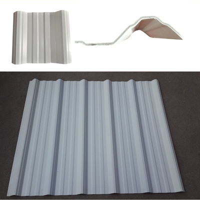 Telhas de telhado simples PVC plástico corrugado UPVC folha de telhado Trapezoidal telha largura 910mm para suas necessidades do cliente