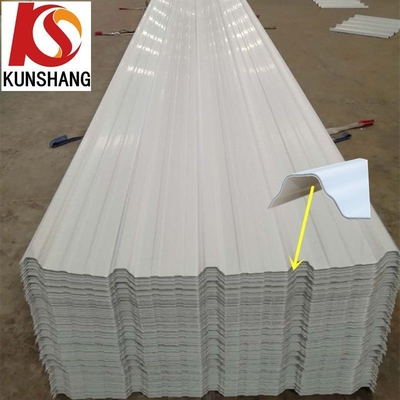 2.000kg Pacote Peso Bruto Resistência ao fogo Trapezoidal Wave Tile para design azul e duradouro
