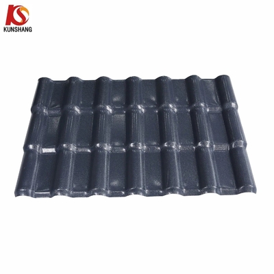 Resistente a intempéries ASA Superfície PVC Chapa de telhado de telhado para telhado de casa pré-fabricada telhado de telhado espanhol e 2.000kg Pacote Peso bruto