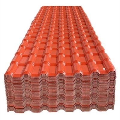 Espaço ASA PVC telhado de resina sintética Teja H.S Código 39259000 Quantidade de carregamento 4500-6000m2 por contêiner Espanhol