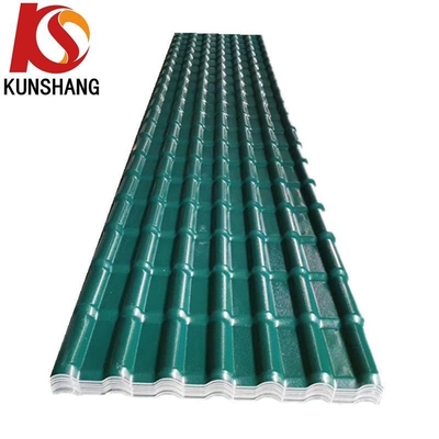 Chapa de telhado de PVC de resina sintética leve de estilo espanhol para materiais de construção de design costeiro Peso/m2 3,8-5,7 kg