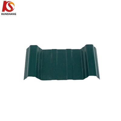 Amarelo 910mm insonorizado estilo moderno telhado ondulado simples telhado para o exterior usando material ASA UPVC