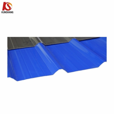 Amarelo 910mm insonorizado estilo moderno telhado ondulado simples telhado para o exterior usando material ASA UPVC