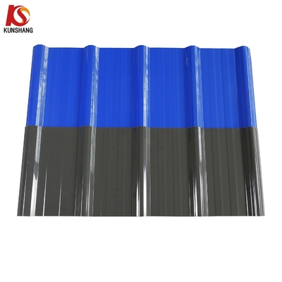 Amarelo 910mm insonorizado estilo moderno telhado ondulado simples telhado para o exterior usando material ASA UPVC