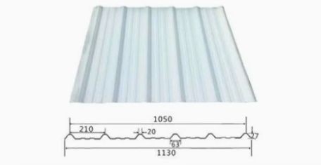 Chapas de telhado simples Chapas de telhado corrugadas de UPVC clássico Várias cores Lamina De PVC Largura 1130mm
