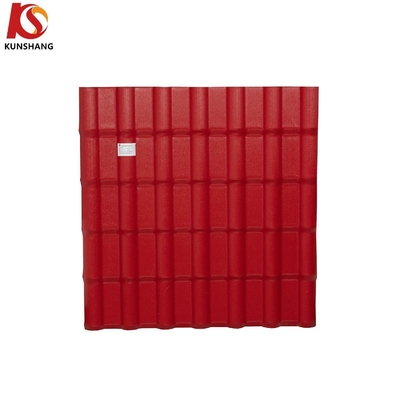 Instalação fácil ASA Roof Tile PVC Tejas de resina sintética com 2.000 kg de peso bruto e comprimento personalizado