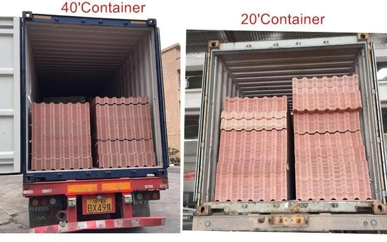 Material de construção telha à prova d'água 35,00cm * 30,00cm * 15,00cm Tamanho do pacote Proteção contra incêndio B1 ASA Telha/folha de resina sintética