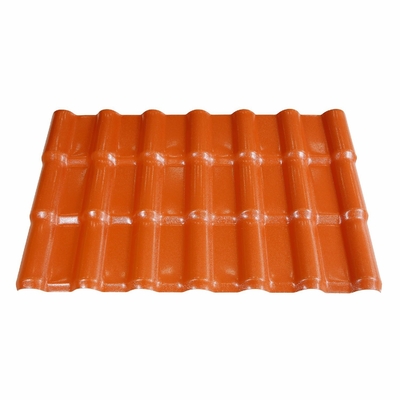 Folha de telhado de plástico de resina de PVC sintético 15 anos de cor duradoura para hotéis Pacote Tamanho 220,00cm * 105,00cm * 15,00cm