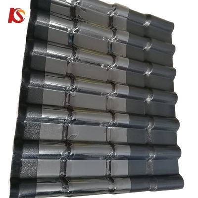 Telha de resina ASA resistente ao fogo e à água com cor duradoura de 15 anos Código H.S. 39259000 comprimento personalizado