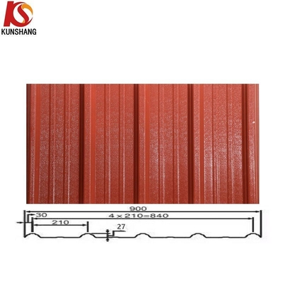 Folhas de telhado corrugadas de UPVC anti-corrosivo e insonorizado ASA para telhados simples com 700.000 kg de peso bruto do pacote