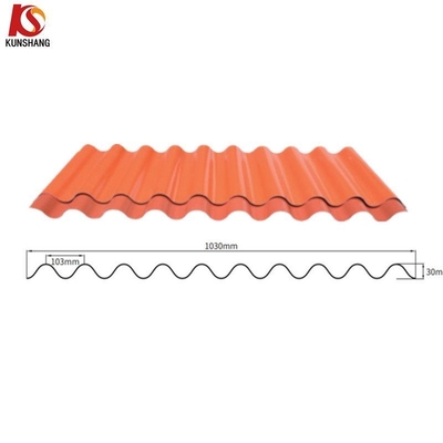 Folha de telhado de ondas de PVC impermeável ASA para performance de longa duração no armazém espessura 1,0-3,0 mm
