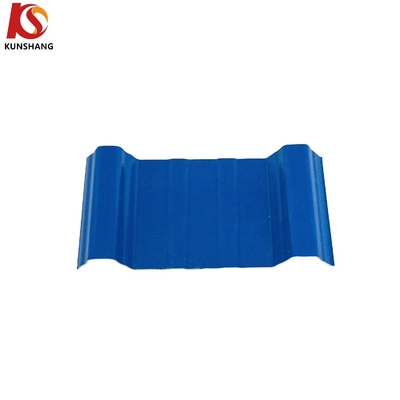 Kunshang PVC telhado telhas Eco-friendly personalizado plástico corrugado ASA revestido PVC telhado folhas de telhado 1130mmx5900mm