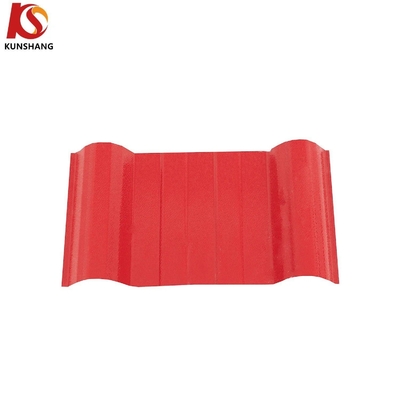 Kunshang PVC telhado telhas Eco-friendly personalizado plástico corrugado ASA revestido PVC telhado folhas de telhado 1130mmx5900mm