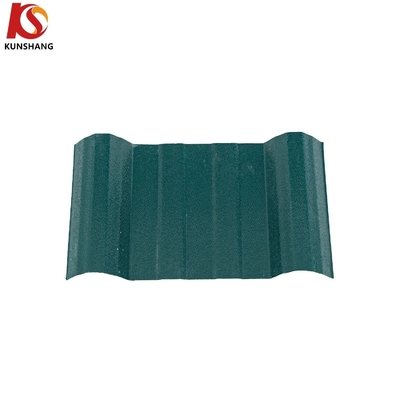 Kunshang PVC telhado telhas Eco-friendly personalizado plástico corrugado ASA revestido PVC telhado folhas de telhado 1130mmx5900mm