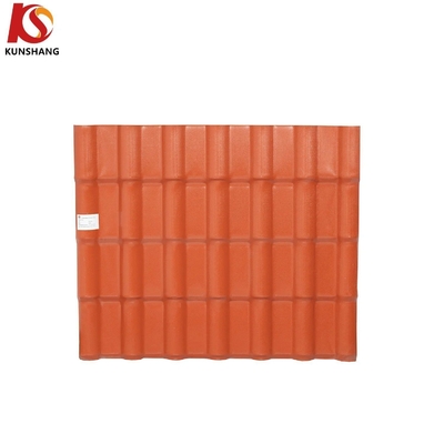 Código H.S. 39259000 Telhas S de alta resistência 1050mm Largura ASA PVC Telhas de telhado de resina sintética para solução de materiais de construção