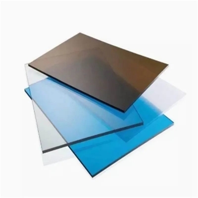 Comprimento 5800mm Material de construção de plástico telhado telha superfície finalizada quadro publicitário folha sólida de policarbonato